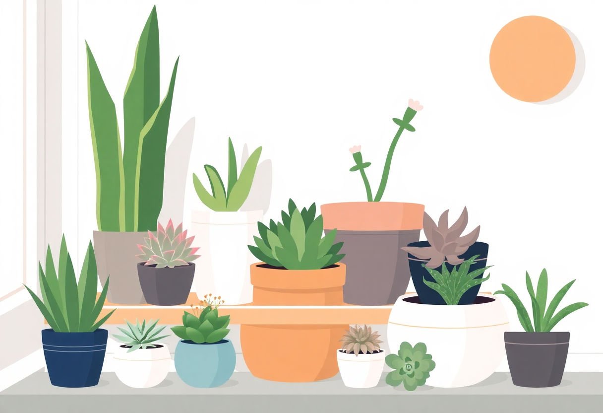 Succulents as part of home decor