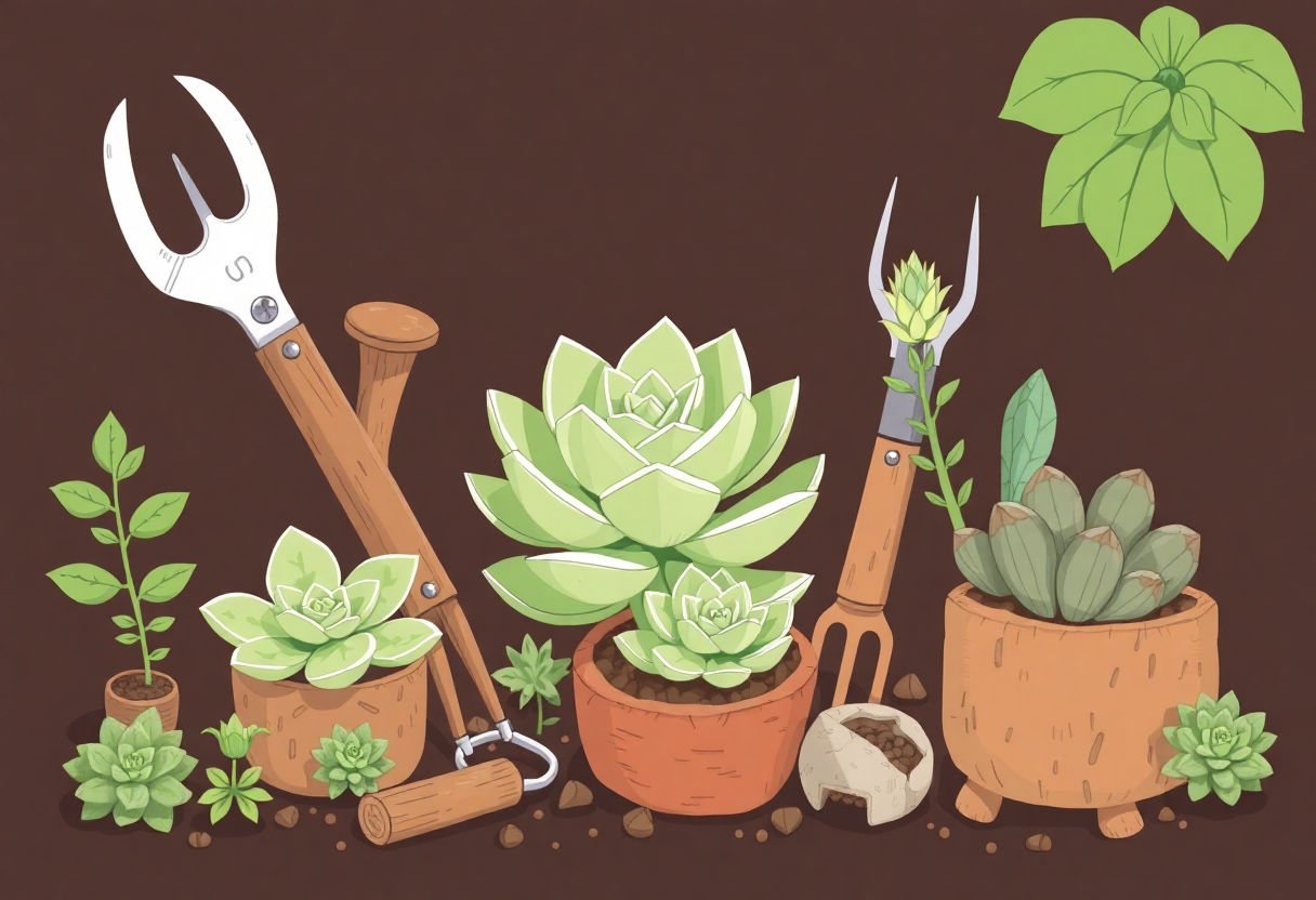 Tools for succulent maintenance