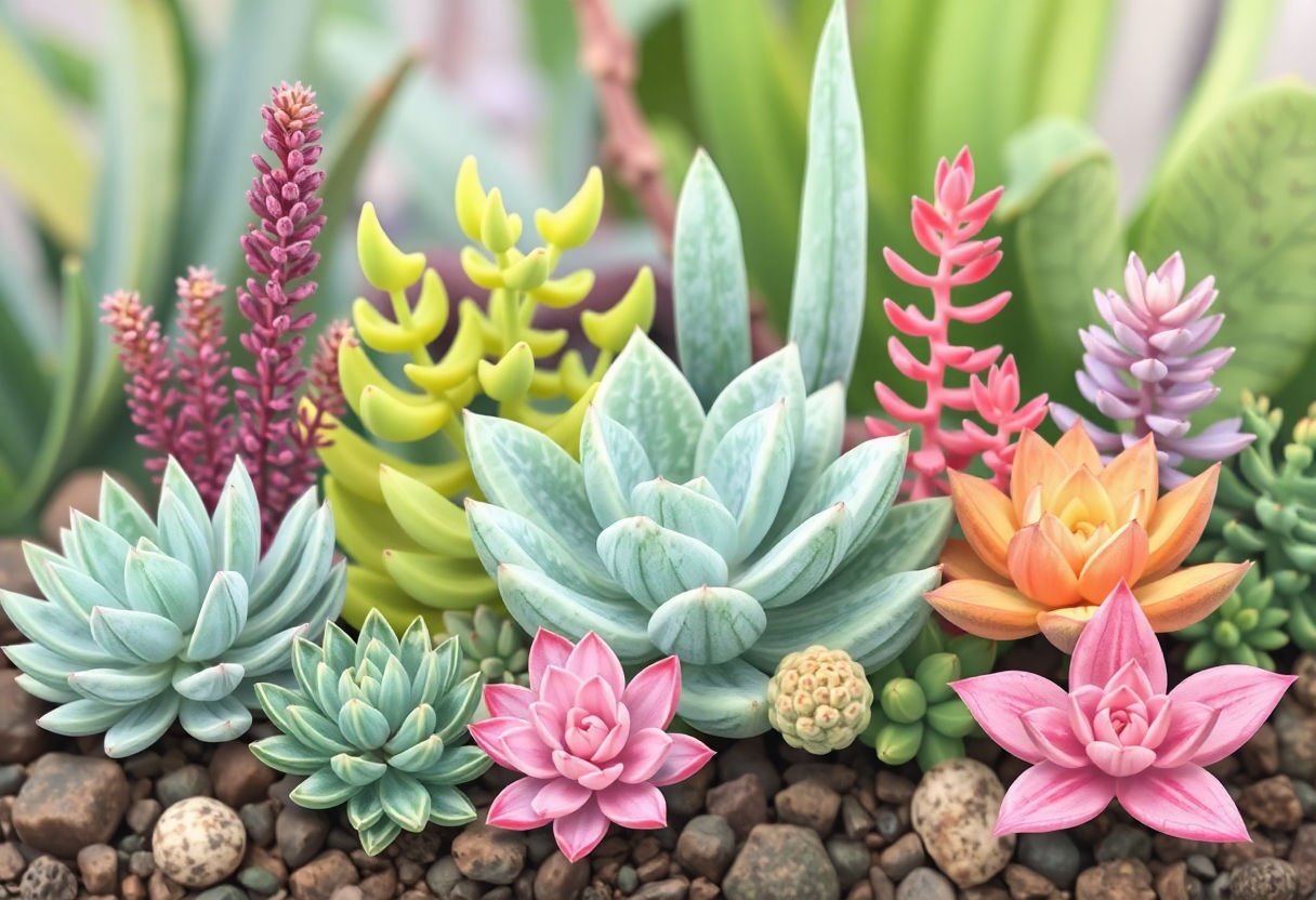 Seasonal succulent displays