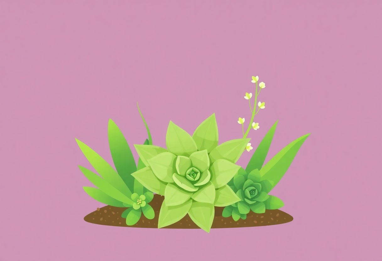 Eco-friendly succulent arrangement