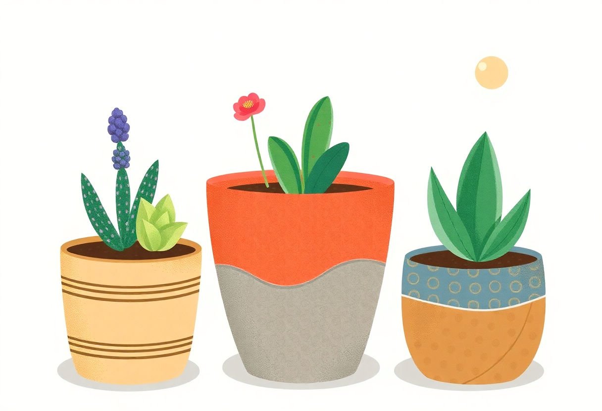 DIY pots for succulents