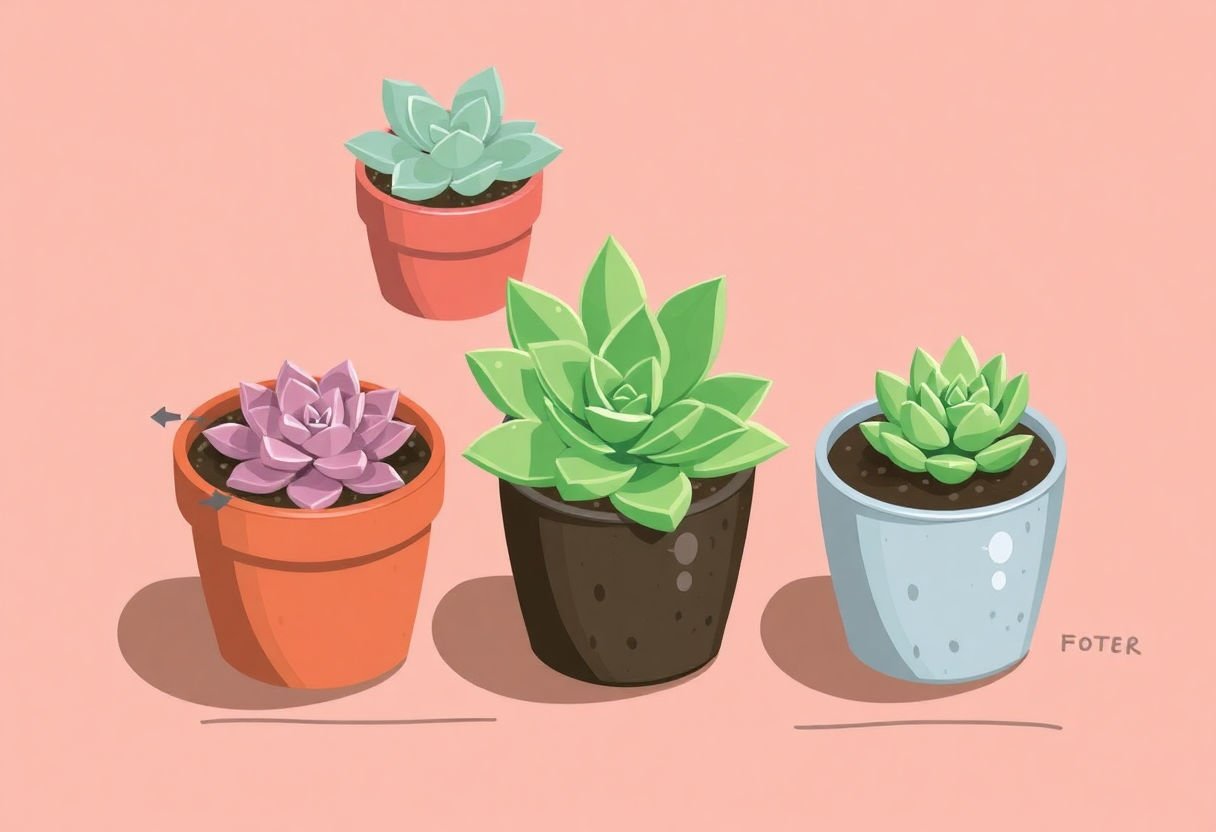 Proper potting method for succulents