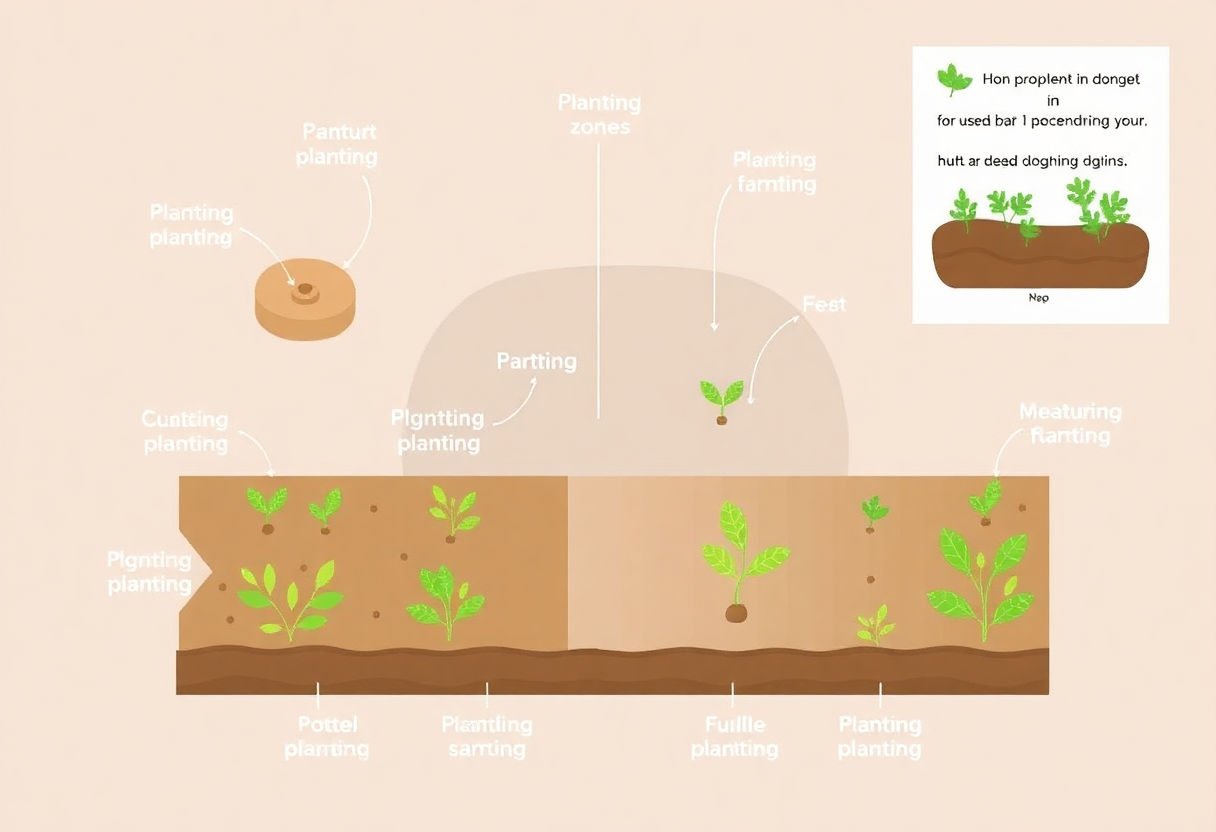 Diagram explaining planting zones