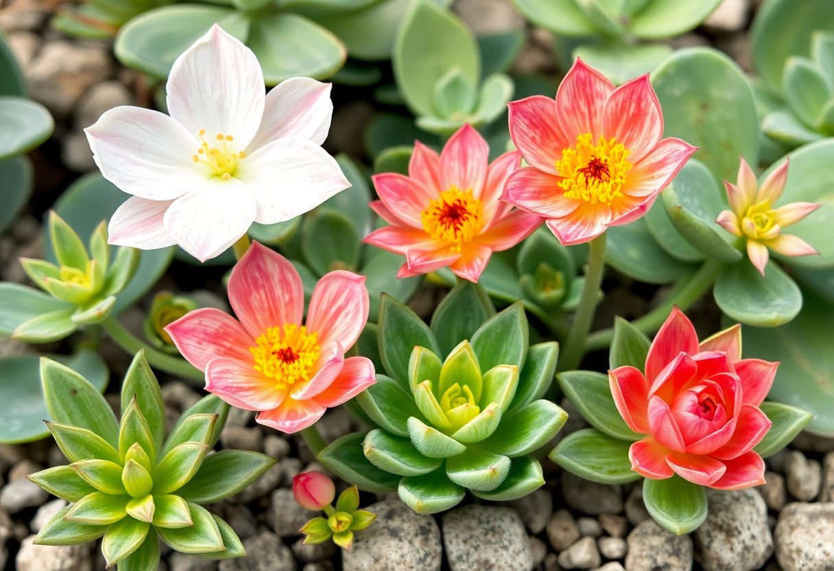 Flowering succulents with potential healing properties