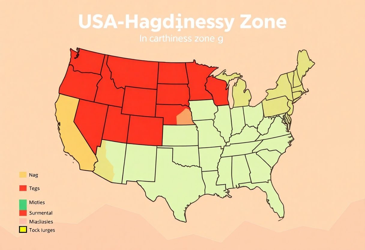 USDA hardiness zone map