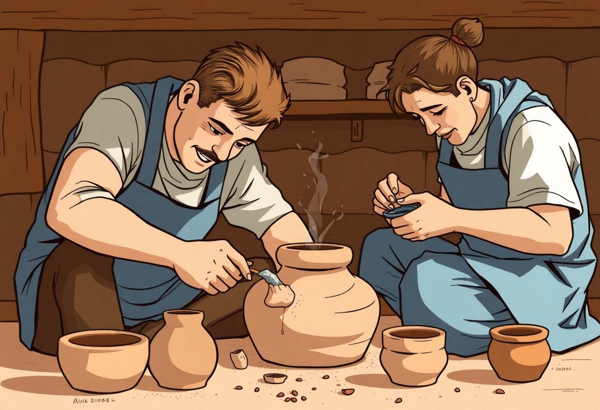 Clay pot crafting process