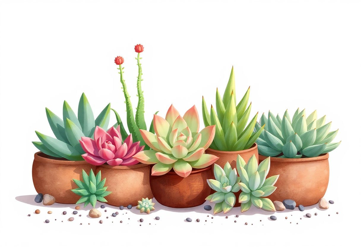 Succulents cared for across seasons