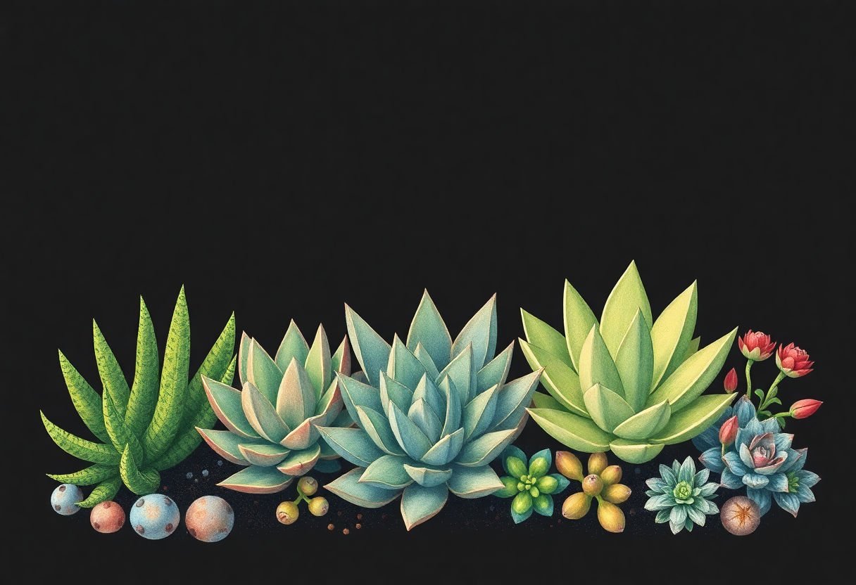 Succulents adapting to different seasons