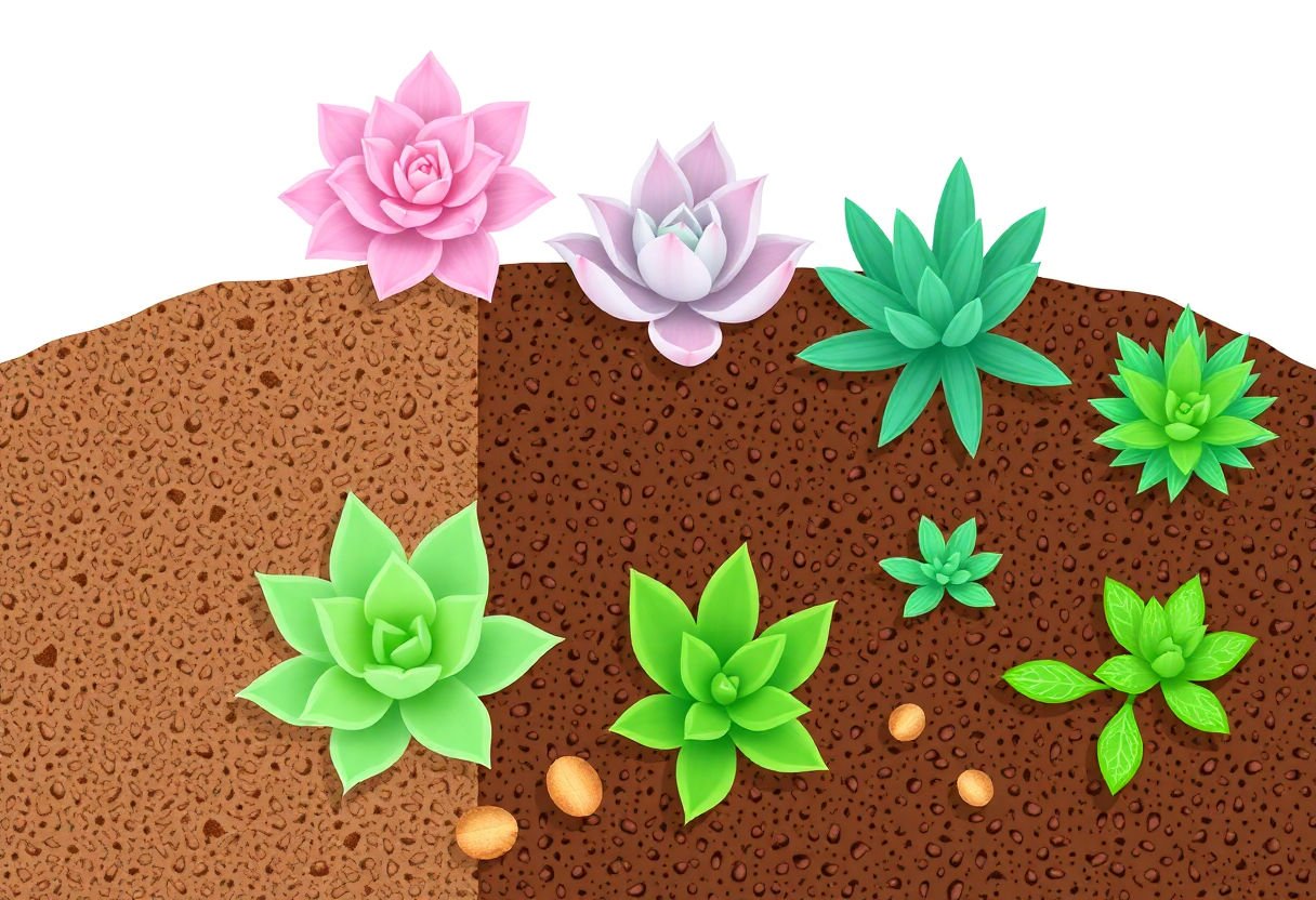 Different soil types for succulents