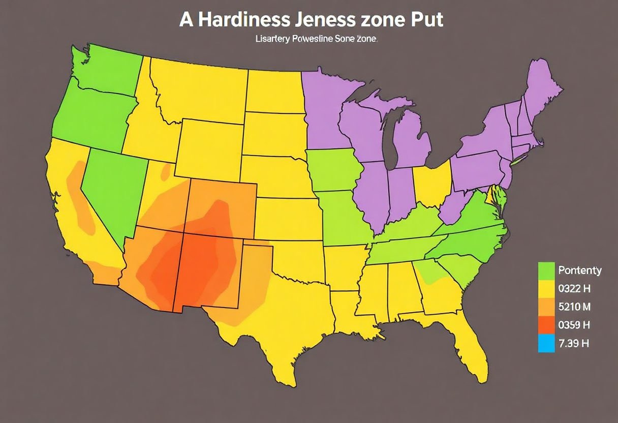 USDA hardiness zone map